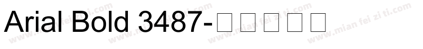 Arial Bold 3487字体转换